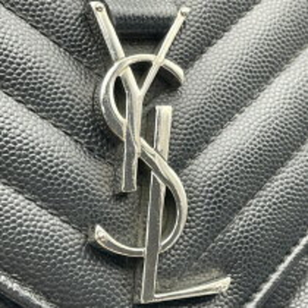 Saint Laurent Chain Caviar Black Bag Sterling Envelope Shoulder - Picture 11 of 11